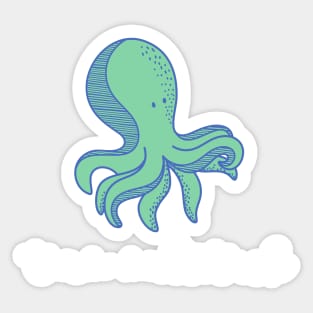 Octopus Is Team Multitask Sticker